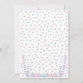 人魚、海の下、銀と紫 招待状 (裏面)