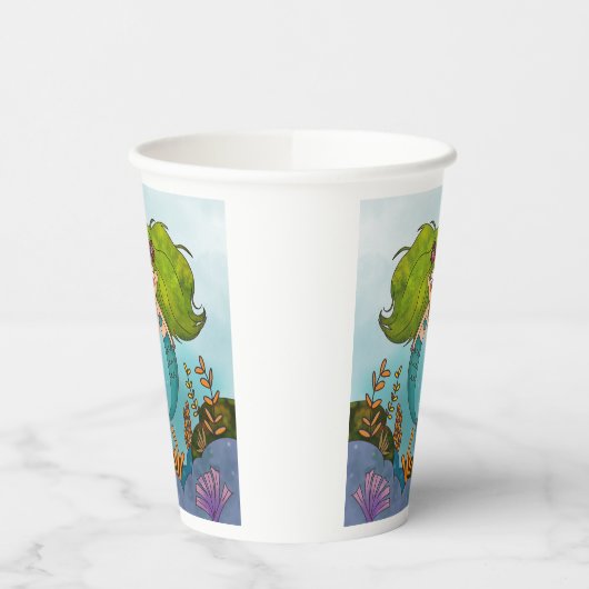 人魚 紙コップ (左)