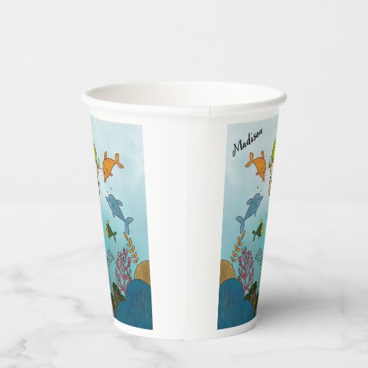 人魚 紙コップ (右)