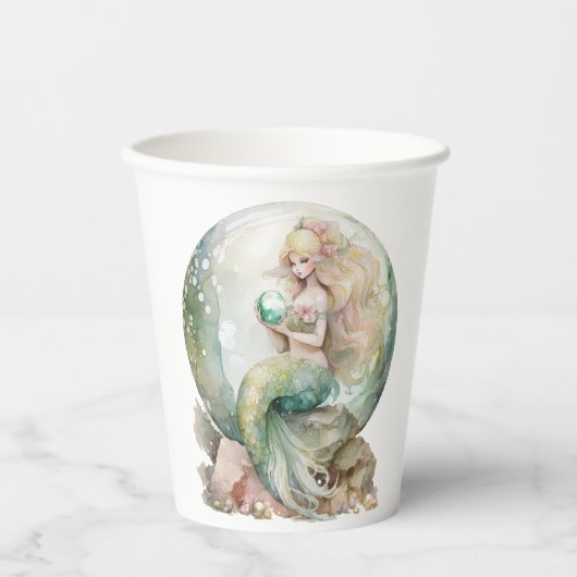 人魚 紙コップ (正面)