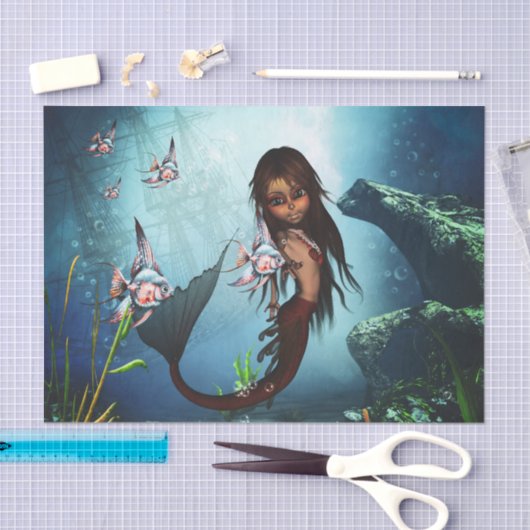 人魚 薄葉紙 (クラフト)