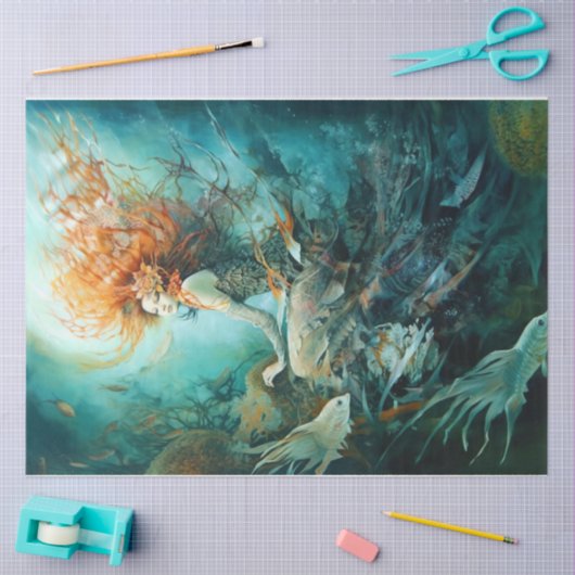 人魚 薄葉紙 (クラフト)