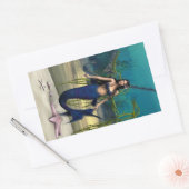 人魚 長方形シール (封筒)