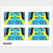 人魚 長方形シール (シート)