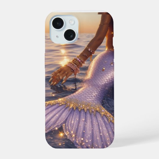 人魚 iphone 15 スマホケース 15ケース (裏面)