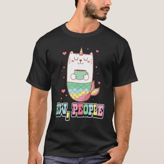 人魚Ew people人人人人神話的な生き物バティ Tシャツ (正面)