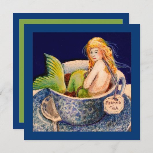 人魚IIの茶パーティの招待状 招待状 (正面/裏面)