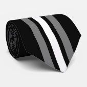 人黒くのためのストライプのなファッションのタイか白または灰色 ネクタイ (ロール)