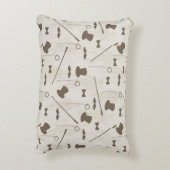 人2のためのレトロパターン アクセントクッション (裏面(縦))