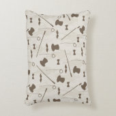 人2のためのレトロパターン アクセントクッション (正面(垂直))