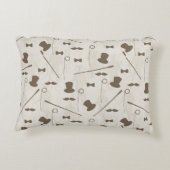 人2のためのレトロパターン アクセントクッション (裏面)