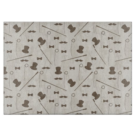 人2のためのレトロパターン カッティングボード (正面)