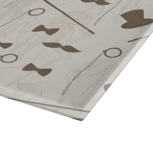 人2のためのレトロパターン カッティングボード (角)