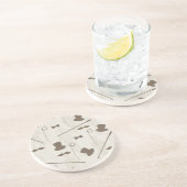 人2のためのレトロパターン コースター (側面)