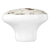 人2のためのレトロパターン セラミックノブ (側面)