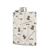 人2のためのレトロパターン フラスク (左)