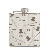 人2のためのレトロパターン フラスク (正面)