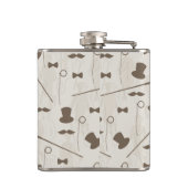 人2のためのレトロパターン フラスク (裏面)