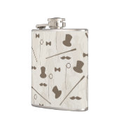 人2のためのレトロパターン フラスク (左)