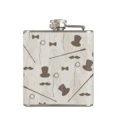 人2のためのレトロパターン フラスク (裏面)