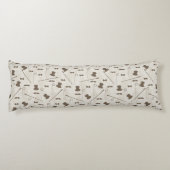 人2のためのレトロパターン ボディピロー (裏面)