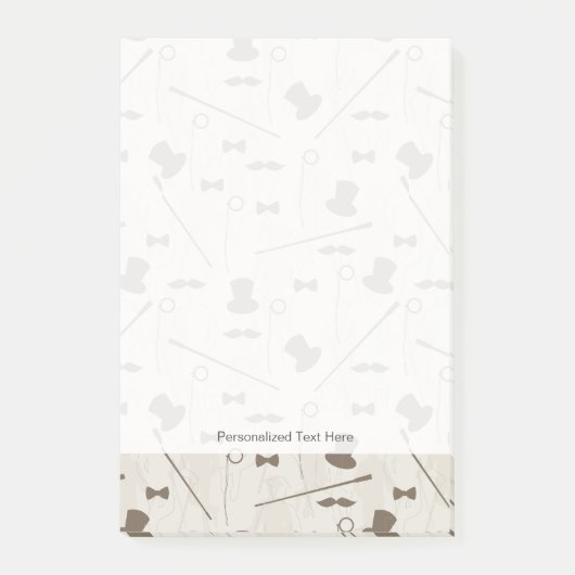 人2のためのレトロパターン ポストイット (正面)