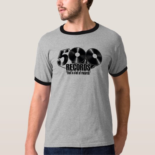人500のロゴ(信号器)のTシャツ Tシャツ (正面)