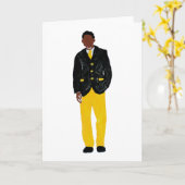 人 – アルファ カード (黄色い花)