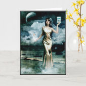 人 カード (黄色い花)