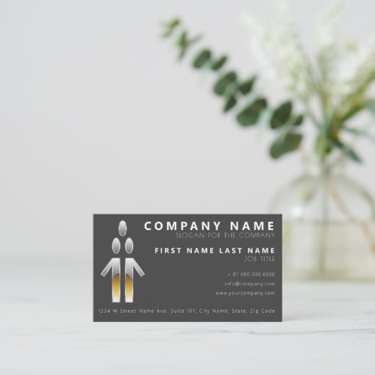 人、人事 名刺 (スタンド正面)