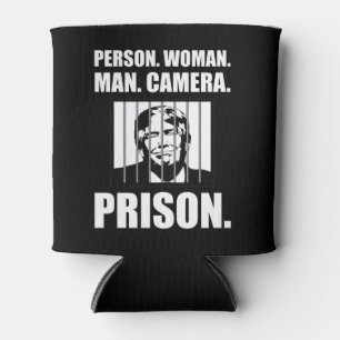 人。女。男。カメラ。刑務所。 缶クーラー