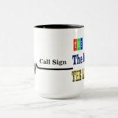 人、神話、伝説のアマチュア無線のマグ マグカップ (中央)