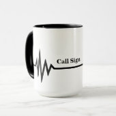 人、神話、伝説のアマチュア無線のマグ マグカップ (正面左)