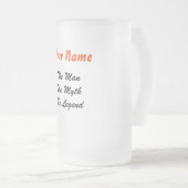 人、神話、伝説はビールガラスを曇らしました フロストグラスビールジョッキ (正面右)