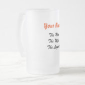 人、神話、伝説はビールガラスを曇らしました フロストグラスビールジョッキ (正面左)