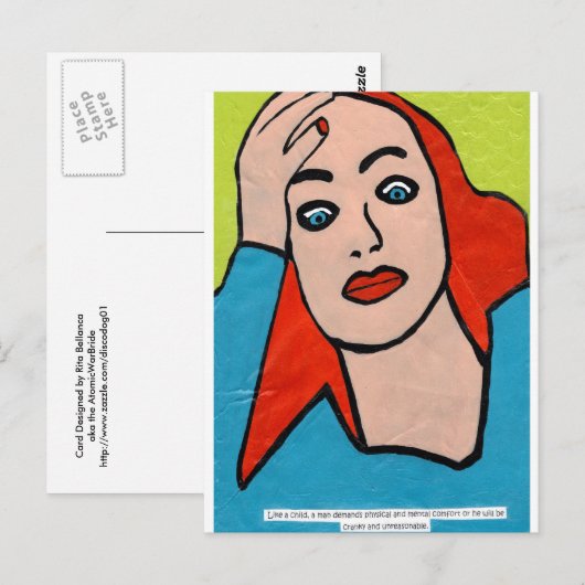 人! 郵便はがき ポストカード (正面/裏面)