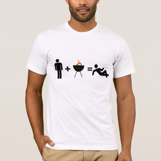 人 + BBQ = Chillin Tシャツ (正面)