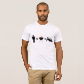 人 + BBQ = Chillin Tシャツ (正面フル)