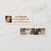 人- Zazzle.com/Big1011Guy*の名刺 スキニー名刺 (正面/裏面)