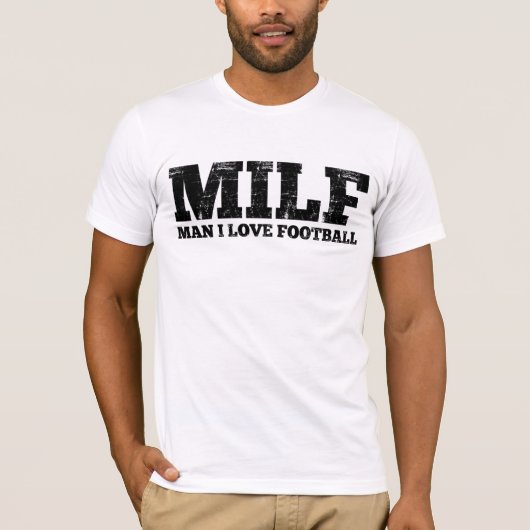 人I愛フットボール Tシャツ (正面)