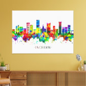 仁川韓国スカイライン キャンバスプリント (インサイチュ (リビング))