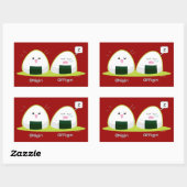 仁桐 長方形シール (シート)