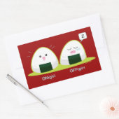 仁桐 長方形シール (封筒)