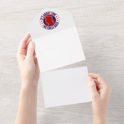 今ˈ頃はオールインワンの招待に回る オールインワン招待状 (貼ってはがせる)