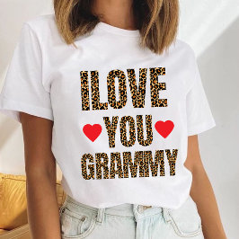 今おばあちゃん 'ILOVE YOU GRAMMY' なな ばあちゃん みみ トライブレンドTシャツ