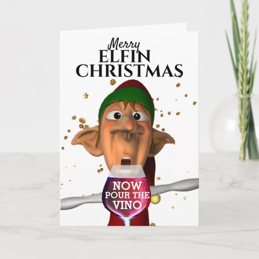 今おもしろいはクメリーリスマスのおもしろいを贈る カード (正面)