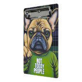 今おもしろい日ではない人々の犬のプレイド ミニクリップボード (アングル2)
