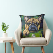 今おもしろい日は不フランスの不機嫌なブルドッグ クッション (椅子)