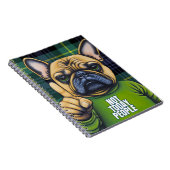 今おもしろい日は不フランスの不機嫌なブルドッグ ノートブック (右側)