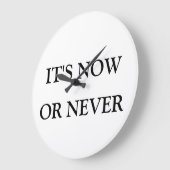 「今かない」時計 ラージ壁時計 (傾斜)